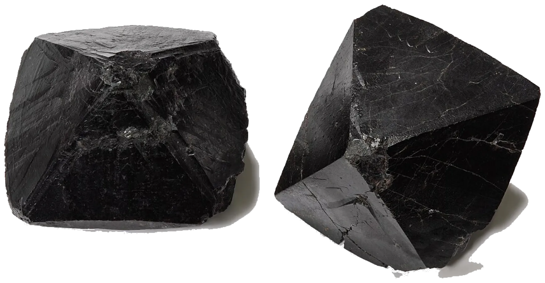 Specimen of cassiterite crystals