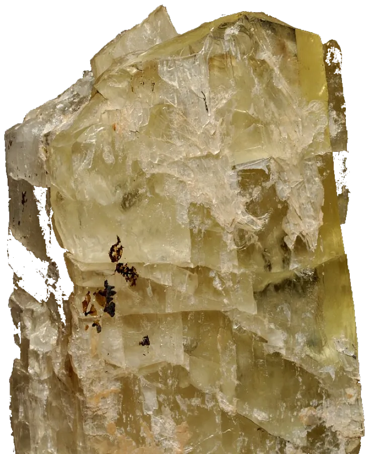 Specimen of spodumene crystal