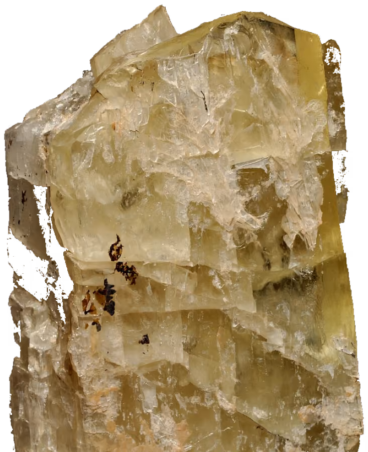Specimen of spodumene crystal